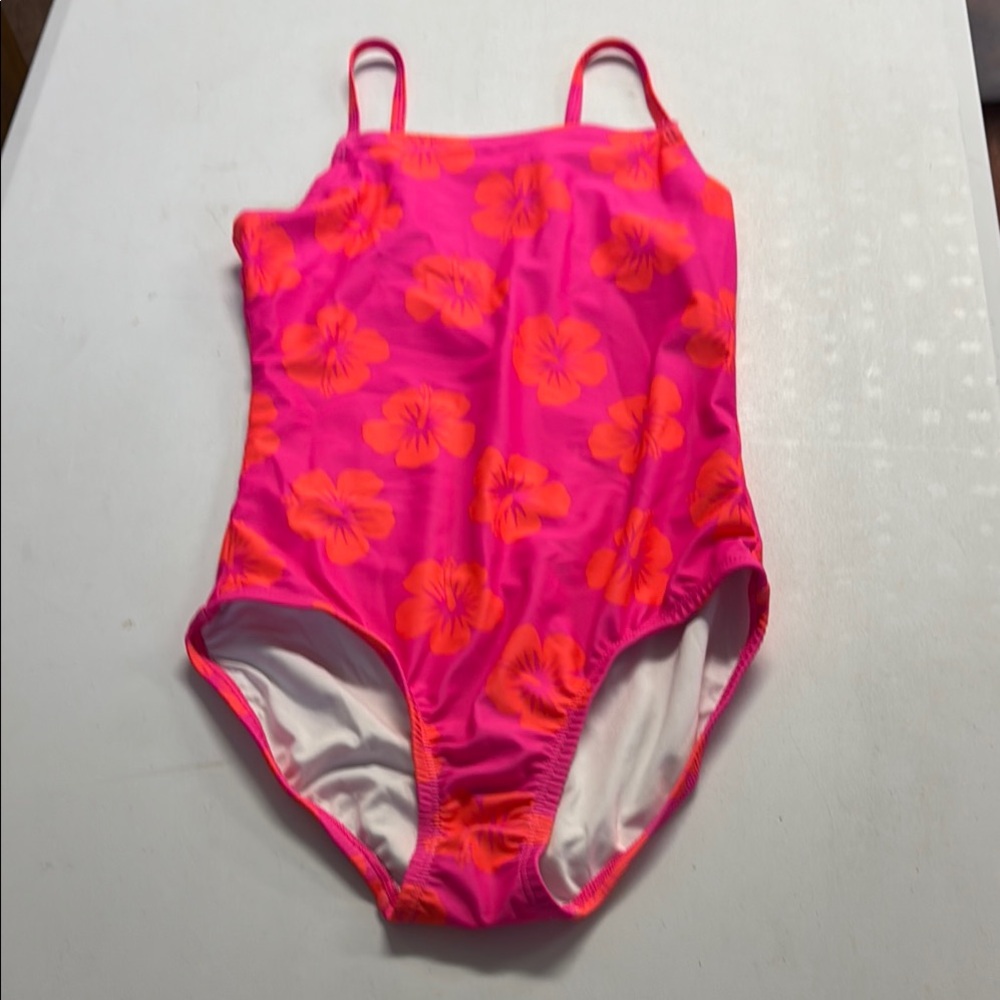 Old Navy Pink and Orange One Piece Swimsuit